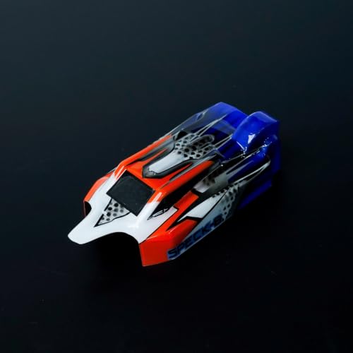 Helidirect RADIANZ Hobby Plus Speck-B Nexo Airbrush Lexan Body Overheat – Pre-Painted Lightweight Body Shell for HobbyPlus Speck-B RC Car - color: Overheat
