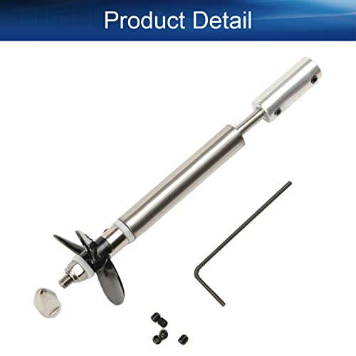 RC Boat Drive Shaft Kit for 4mm Motor, 10cm Shaft 3.6cm 3-Blade Prop | Coupler & Joint Set, 5cm Sleeve, Complete Propulsion Assembly for RC Model - size: 4.00MM