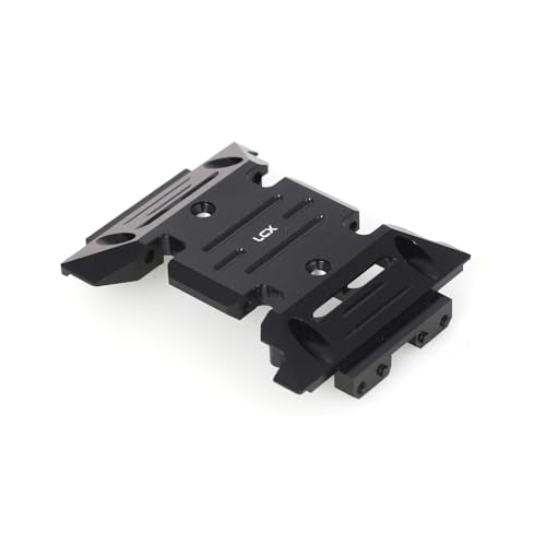 LCX Racing 1/10th RC Crawler Car Aluminum Center Skid Plate Transmission Mount for Axial SCX10 III SCX10.3, Upgrades Parts Accessories