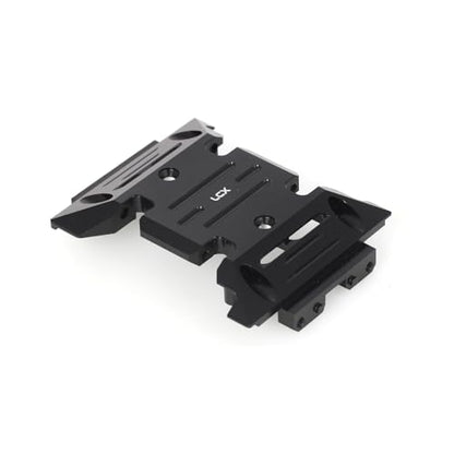 LCX Racing 1/10th RC Crawler Car Aluminum Center Skid Plate Transmission Mount for Axial SCX10 III SCX10.3, Upgrades Parts Accessories