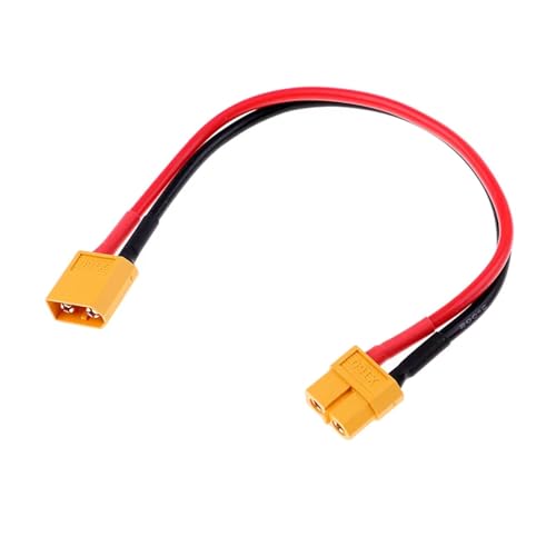 XT60 Female To Male XT60 12awg 14awg 150mm 300mm Silicone Wire Connector Plug Adapter Extended Cable For RC Car Lipo Battery Parts Replacement RC Upgrade Parts(14awg300mm) - size: 14awg300mm