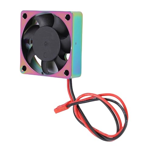 RiToEasysports RC Motor ESC Cooling Fan, Aluminum Alloy Metal 14000RPM 4010 Heatsink Cooling Fan with Strong Structure, for RC Car Motor and ESC Control Replacement