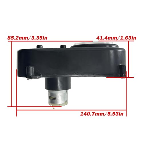12Volt 24Volt Steering Wheel Motor Gearbox for Kid's Power Wheels Ride on Toys Car Upgrade,Children Trail Gear Power Steering Wheel Motor Replacement Parts Accessories,12V&18V&20V&24V (24V NO.6)