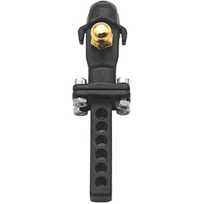 Share Goo Metal Tow Trailer Hook Drop Hitch Receiver Compatible with Traxxas TRX-4 90046 90047 SCX10 RC4WD D90 1/10 RC Crawler Car Rear Bumper Hook (Black)
