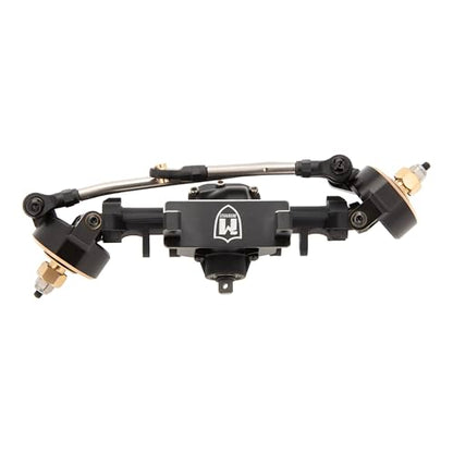 MEUS RACING Nylon TRX4M Axles with Isokinetic 3-Section CVD for Traxxas TRX4M Bronco/Defender/High Trail K10/ F150 1/18 RC Crawler Upgrade, +5mm Widened and 52° Max. Steering Angle