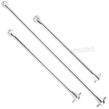 RC Drive Shaft Dogbone Upgrades Part for 1/5 KRATON 8S BLX Outcast 8S BLX,Centor Driveshaft Axles Dogbone Part,Silver - color: Silver - (3pcs Axles Dogbone)