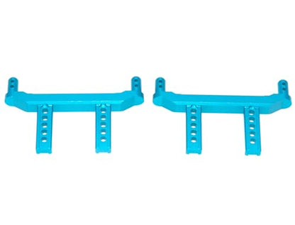 Body Post Compatible with SCY 16101 16102 16103 1/16 Parts RC Car F/R Body Pillars Front Rear Aluminum Alloy Upgrade Replace(Blue) - color: Blue