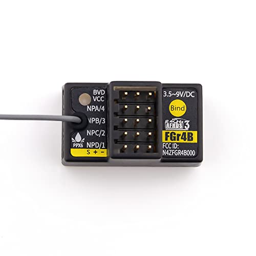 Flysky FGr4B 2.4G 4CH AFHDS3 Micro Receiver for RC Car Boat | PWM PPM i-bus S.BUS Output For PL18 NB4 Lite Supports All AFHDS3 Transmitter