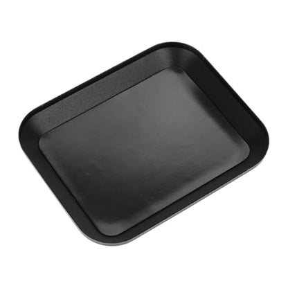 BESPORTBLE 1pcs Screw Storage Tray Bolt Organizer Metal Parts Serving Plate Rc Model Parts Bowl Magnetic Tool Holder - color: Black