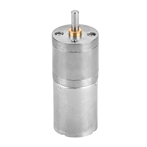 12V Mini DC Motor, 10RPM Micro Electric Gear Motor Metal Reversible High Torque Speed Reduction Shaft 25mm for PCB DIY RC Car Robot Model Drive Electric Drill Gear Box(10RPM) - size: 10RPM