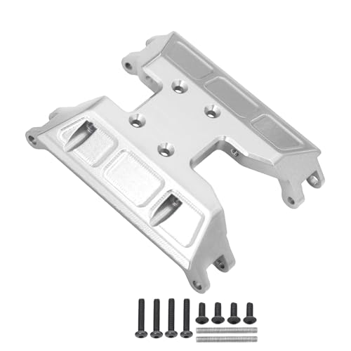 RC Cars Models Compatible with Axial for Capra UTB18 Gearbox Upgrade Parts Aluminum for Chassis Transmission Skid Plate for 1/18 RC Crawler(Silver) - color: Silver