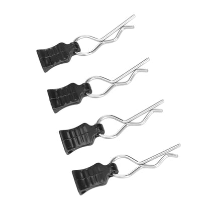 4pcs Premium RC Body Clips with Pull Tabs, R Pin Clips for RC Car - Upgrade and Replacement Parts for 124008 124010