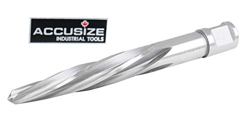 Accusize Industrial Tools Chucking Reamer, 11/16 in, 0521-1116 | 11/16" HSS Aligning Reamer with 3/4" Weldon Shank - size: 11/16 in.