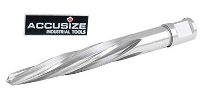 Accusize Industrial Tools Chucking Reamer, 11/16 in, 0521-1116 | 11/16" HSS Aligning Reamer with 3/4" Weldon Shank - size: 11/16 in.