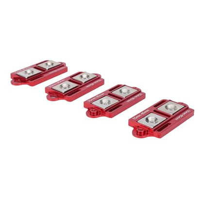 RiToEasysports RC Car Body Mounts CNC Aluminum Alloy Adjustable Body Post Mounts 4PCS Magnet Posts with Screws Nuts Clamps for 1 8 1 10 Scale RC Car Shell Setup