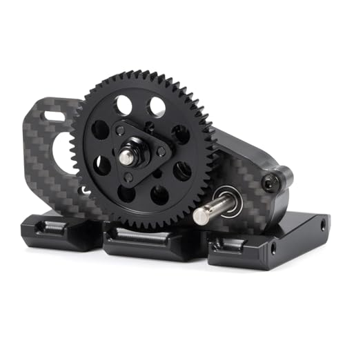 Overdrive Gearbox LCG Trans 29% 17% Overdrive Transmission with Skid Plate for 1/10 RC Crawler LCG Chassis SCX10 III Pro Capra (17% Front OD Trans) - color: 17% Front Od Trans