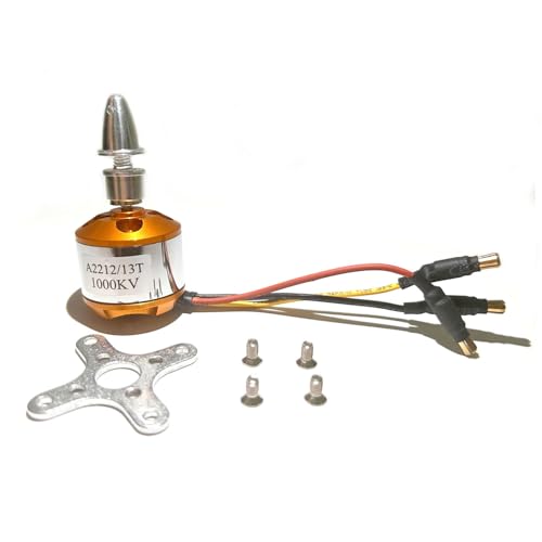 A2212 1000KV Brushless Motors 13T High Power Brushless Outrunner Motor for RC Aircraft Multi-Copter Quadcopter Drone(4PCS)