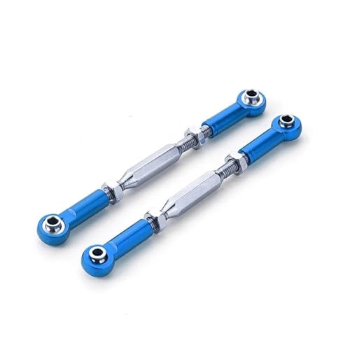 RC Links Linkage for TRAXXAS for Slash 4x4 1/10 rc Cars Part Aluminum Alloy Stronger Steering Link Rod Linkage Tie(Dark Blue) - color: Dark Blue