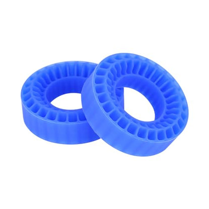 1.0 tire inserts, silicone inserts 1.0 Silicone Rubber Tire Inserts for RC TRX4M SCX24 Fcx24 Ax24 1/18 1/24 RC Crawler Wheels Tire Foam Fill Kit for OD 58-63mm (Blue) - color: Blue