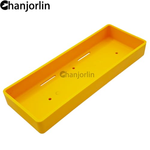 1/10 Crawler Car Battery Tray Case RC Hard Plastic Battery Box Accessories for 2S Lithium & 7.2V NiMH Battery Compatible with 1:10 Off Road Buggy Car Traxxas TRX4 Axial SCX10 II (Yellow) - color: Yellow