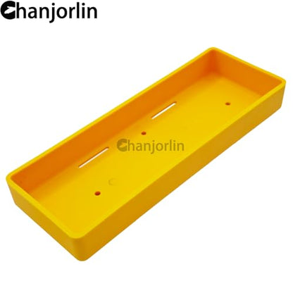 1/10 Crawler Car Battery Tray Case RC Hard Plastic Battery Box Accessories for 2S Lithium & 7.2V NiMH Battery Compatible with 1:10 Off Road Buggy Car Traxxas TRX4 Axial SCX10 II (Yellow) - color: Yellow