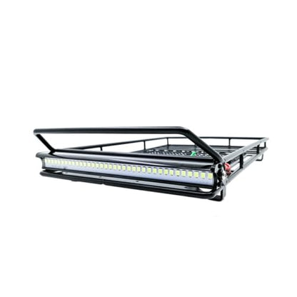 1:10 Crawler Car Luggage Bracket Roof Cargo Bracket Storage Shelf Led Lighted for Easy Access - size: 24.80X14.10X2.30CM