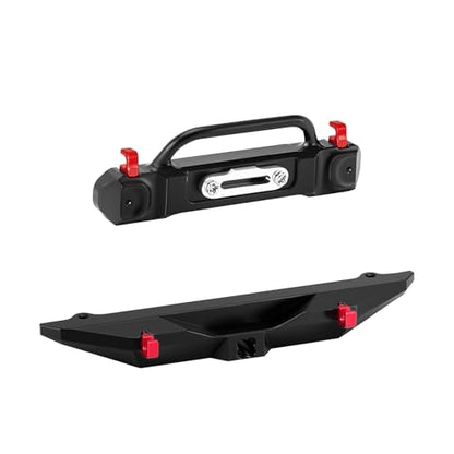 INJORA Aluminum Front Rear Bumper for 1/30 Axial SCX30 JLU
