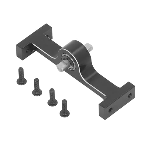 70mm Aluminum Alloy Transfer Box, Durable Gearbox Cover with Steel D-Shaped Shaft, Transmission Gearbox for 1/10 RC Crawler Upgrades Off-Road Racing and Rock Crawling Enthusiasts - color: Black