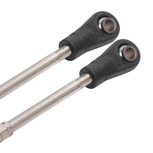 4Pcs Adjustable Rear Upper Suspension Arm Linkage, Metal Tie Rod for 1/10 RC Car Truck, with 93-102mm Range, Compatible with M3 Hex Screws