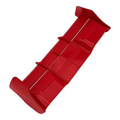 RC Force Rear Spoiler High-Down Force Body Wing Tail & Metal Rear Wing Buttons Gasket Compatible with HPI HSP Redcat 1/8 RC Off Road Short Truck Buggy Car Truck (Red)