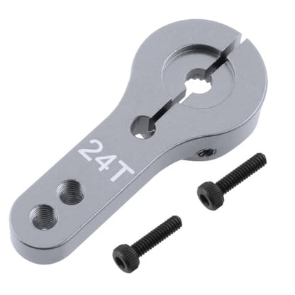 Hobbypark 5-Pack Metal 24T Aluminum Servo Horn M3 for Hitec Steering Arm RC Car Plane Parts