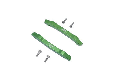 GPM 6PC Set Upgrades Aluminum Roof Skid Plate for 1/10 4WD Hoss 4X4 VXL 3S (90076-4) RC Cars (Green)