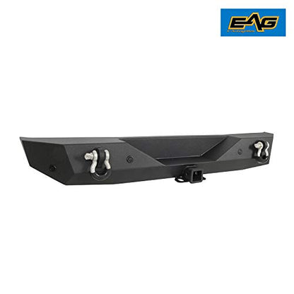 EAG Rear Bumper Rock Crawler with Parking Sensor Bracket Fit for 18-22 Wrangler JL
