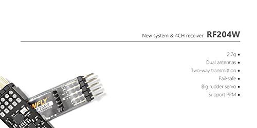 WFLY RC Receiver 2.4GHz Micro 4CH RC Receiver (W.Bus Compatible with S.Bus) USB RF204W
