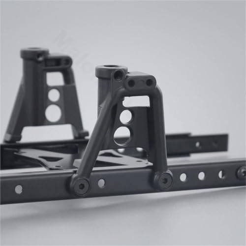 Metal 6x6 Chassis Rails Extended Kit with Shock Towers and Bumper Mount for 1/10 RC Crawler Axial SCX10 90046 90047 Upgrade Part