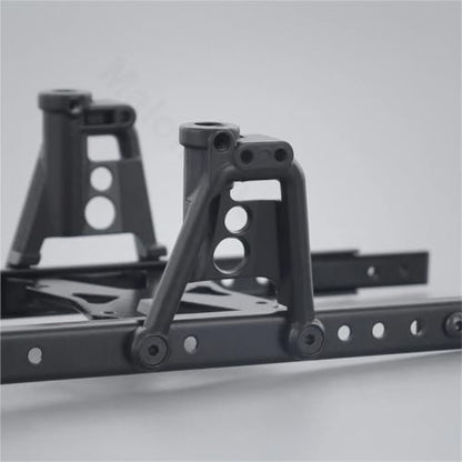 Metal 6x6 Chassis Rails Extended Kit with Shock Towers and Bumper Mount for 1/10 RC Crawler Axial SCX10 90046 90047 Upgrade Part