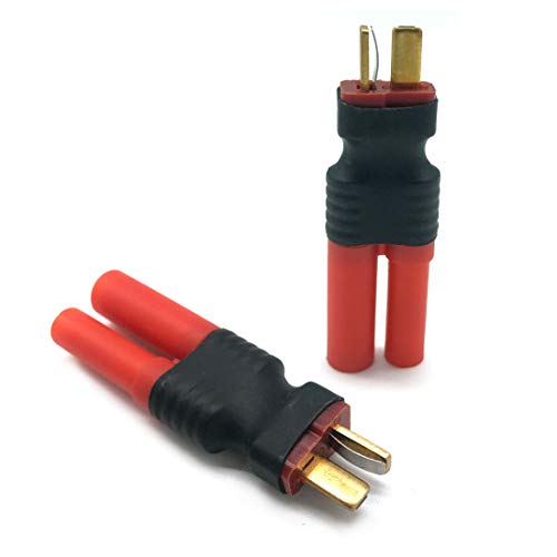 FLY RC 5pcs T Male to HXT 4mm Connector No Wires RC LiPo Battery Connector Adapters for Redcat RC Cars Trucks Crawlers Buggies