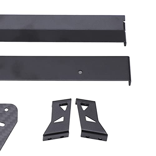 Aluminium Alloy Rear Wing Tail Spoiler Kit Improving Handling and Stability for 1/10 RC On Road Racing Drift Car Black 6 Accessories 10 Screws 10 Nuts
