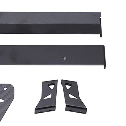 Aluminium Alloy Rear Wing Tail Spoiler Kit Improving Handling and Stability for 1/10 RC On Road Racing Drift Car Black 6 Accessories 10 Screws 10 Nuts