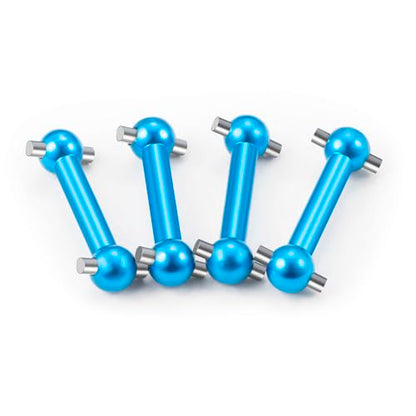 4Pack MORFUM Aluminum Alloy Dogbone Shaft CVD Drive Shaft Front & Rear Dog Bone Compatible with Tamiya TT02 1/10 RC On Road Touring Car Upgrade Replacement Parts (TT02 Dog Bone Drive Shaft) - color: Tt02 Dog Bone Drive Shaft