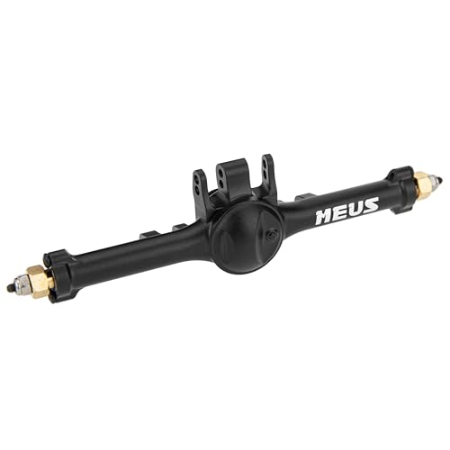 MEUS RACING 5mm ISO V2 TRX4M Axles with Adjustable Servo Mount for TRAXXAS 1/18 TRX4M RC Crawler (Black) - color: Black