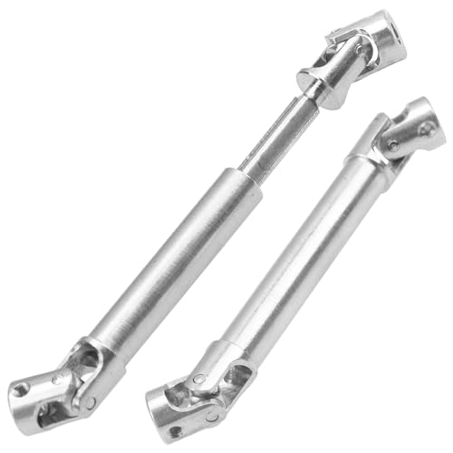 2Pcs Vgoohobby 2mm 3mm 4mm Metal RC Drive Shaft CVD Driveshaft Compatible with WLtoys Axial MN Model WPL Tamiya 1/24 1/18 1/16 1/14 1/12 RC Military Crawler Car Tractor Truck (60-80mm 3-3) - color: 60-80mm 3-3