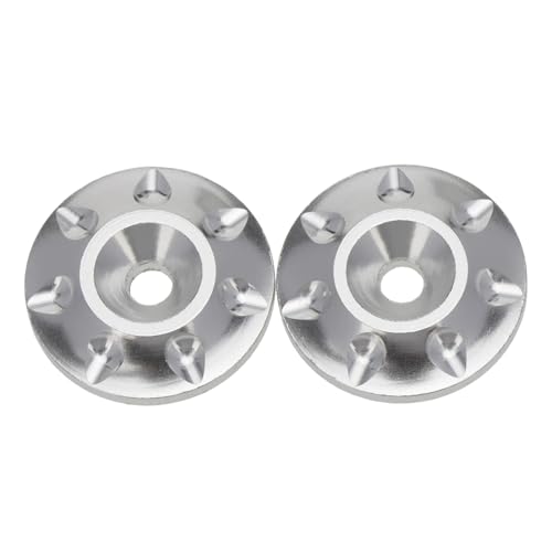 RC Car Upgrade Parts for HSP for HPI for Hobao for Tamiya 1/10 1/8 Metal Wing Mounting Tail Washer M3 Screw Gasket RC Car Off Road Buggy Short Course Truck Car Parts(Silver) - size: Silver