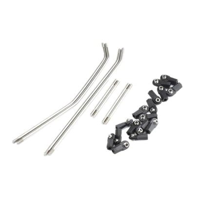 Lcg Carbon Fiber Frame Rail LCG Chassis Kit with Ultralight Portal Transmission Skid Plate for 1/10 RC Crawler for Capra SCX10 - color: Zf-links Kit