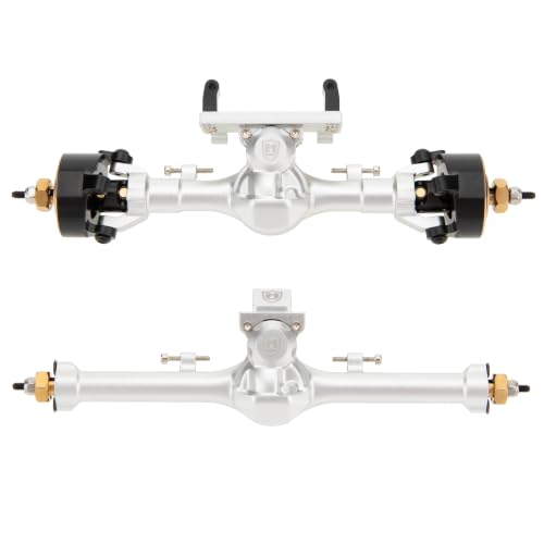 MEUS RACING SCX24 Metal V3 Isokinetic Axles +9MM with 3-Section CVD for Axial 1/24 SCX24 - color: Silver