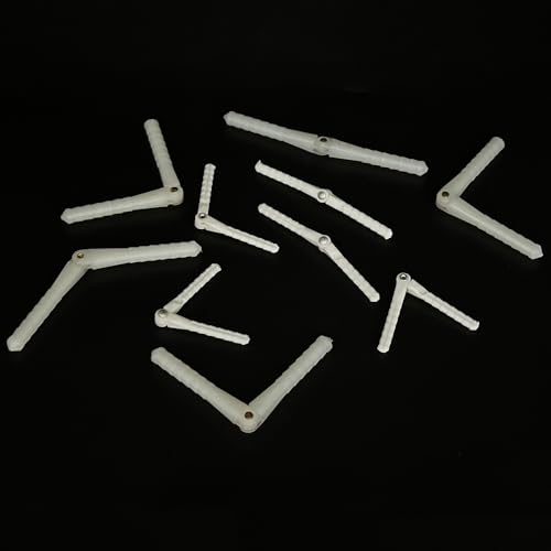 10PCS RC Airplane Plastic Pin Hinge for RC Plane Helicopter Aircraft DIY Model Plane Fix Wing Parts (2.5x48mm/4.5x67mm) - style: 2.5x48mm/4.5x67mm