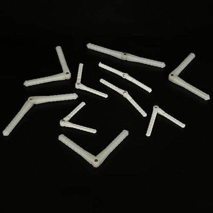 10PCS RC Airplane Plastic Pin Hinge for RC Plane Helicopter Aircraft DIY Model Plane Fix Wing Parts (2.5x48mm/4.5x67mm) - style: 2.5x48mm/4.5x67mm