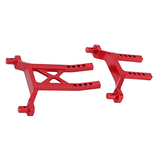 Keenso Aluminum Alloy Front Rear Body Mounts, Shell Post for LaTrax Teton 1/18 RC Car Upgrade Parts (Red) - color: Red