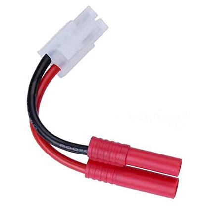 5pcs Tamiya Male to HXT 4.0mm Banana Female Connector Adapter Cable for Redcat Racing Hexfly NiMH Battery Charger - style: Tamiya Male to HXT