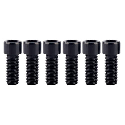 6Pcs Bike Screws M6x10 12 16 18 20 25 30 35mm Stainless Steel Socket Head Cap Allen Hex Bolt (Black, M6 x18mm) - color: Black, size: M6 x18mm